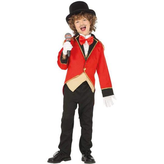 Child Boy's Circus Ringmaster Fancy Dress Costume Conductor Showman Party Outfit