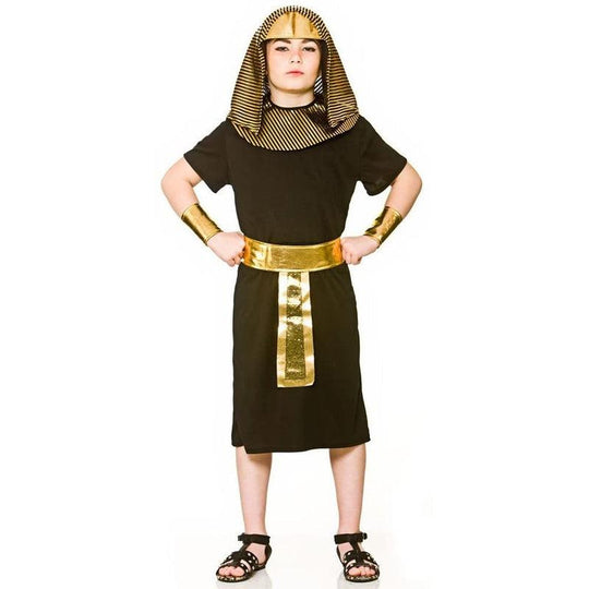 Child Boys Egyptian King Fancy Dress Costume Party Outfit