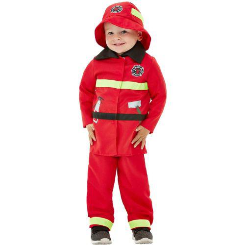 Child Boy's Fire Fighter Fireman Fancy Dress Costume