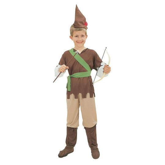 Child Boy's Robin Hood Budget Fancy Dress Costume Party Outfit