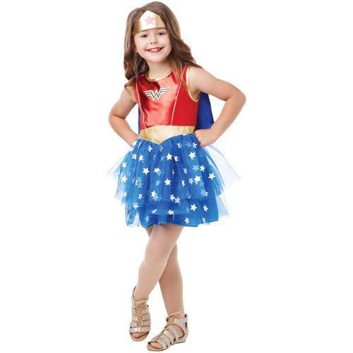 Child Girl's DC Wonder Woman Deluxe Superhero Fancy Dress Costume