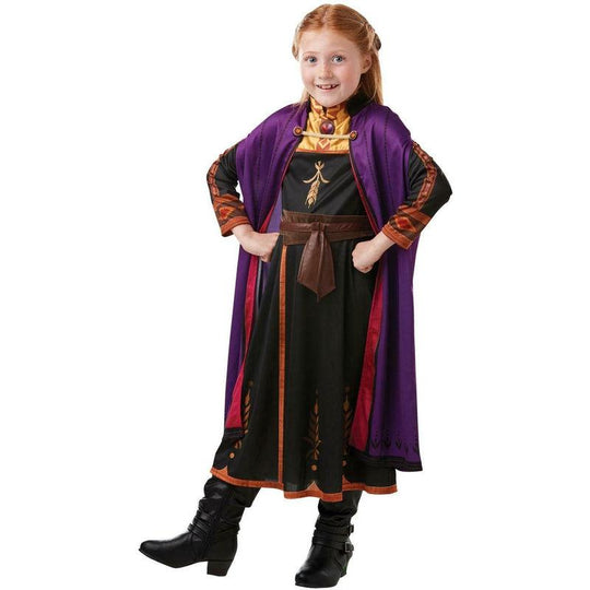 Child Girl's Disney Frozen 2 Anna Classic Fancy Dress Costume Party Outfit