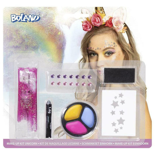Child Girl's Unicorn 5 Piece Make Up Kit Fancy Dress Accessory