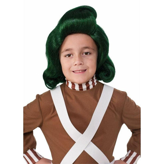 Child Oompa Loompa Wig Fancy Dress Chocolate Factory Costume Accessory