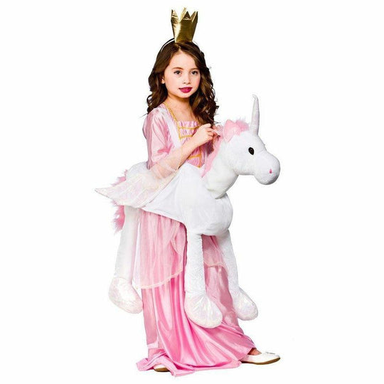 Child Ride On Unicorn Costume Girls Fairytale Fantasy Fancy Dress Book Week