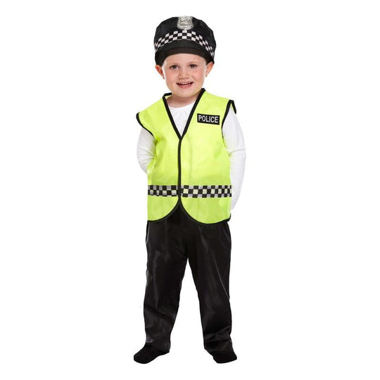 Child Unisex Policeman Fancy Dress Costume Cop Party Outfit