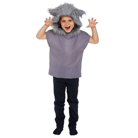 Child Wolf Costume Boys Girls Halloween Book Week Fancy Dress Outfit