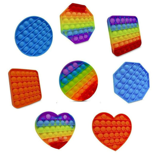 Children's Fidget Push Bubble Stress Reliever Silicone Squeeze Toy