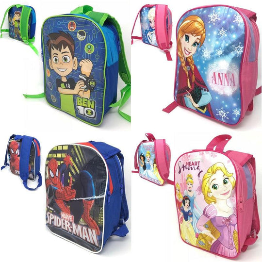 Childrens Reversible Backpacks School Bag Boys Girls Rucksack