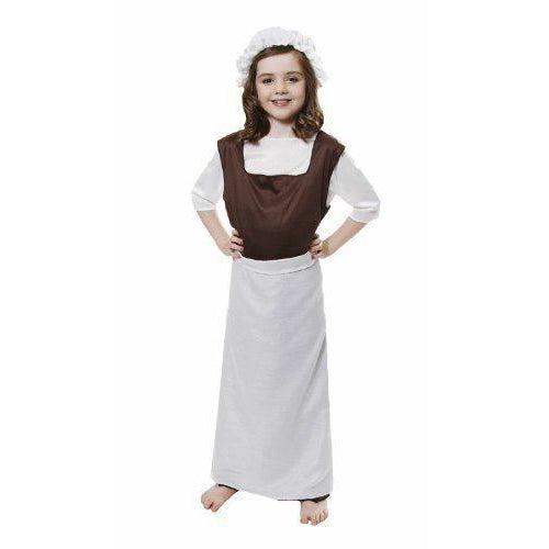 Childs Kids Tudor Victorian Poor Girl Costume