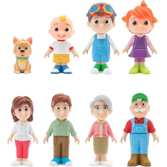 Cocomelon Family Mini Figure 8 Pack Play Set with Colouring Page