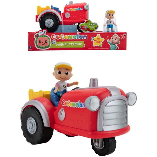 Cocomelon Musical Tractor & Farmer JJ Mini Figure Play Set with Sounds