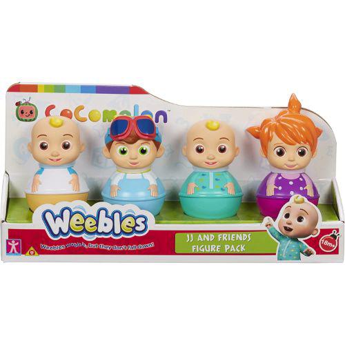 Cocomelon Weebles JJ and Friends 4 Toy Figure Pack