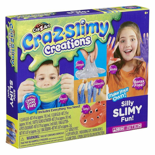 Cra-Z-Art Cra Z Slimy Creations Silly Slimy Fun Make Yout Own Goo Kit