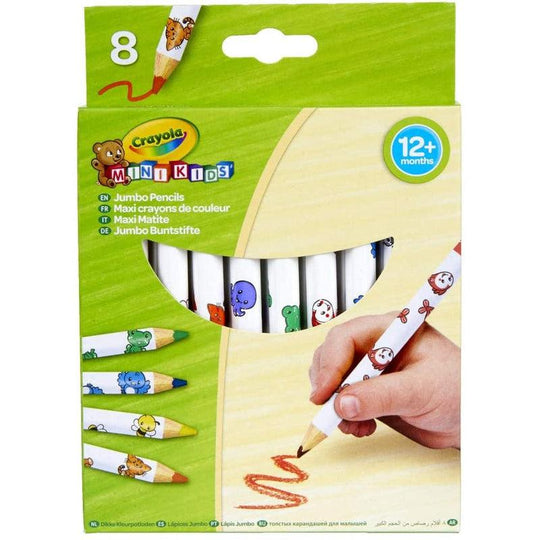 Crayola Beginnings - Jumbo Decorated Pencils (8 Pack)
