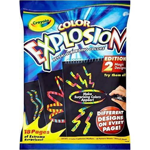 Crayola Colour Explosion Extreme Black Colouring Book