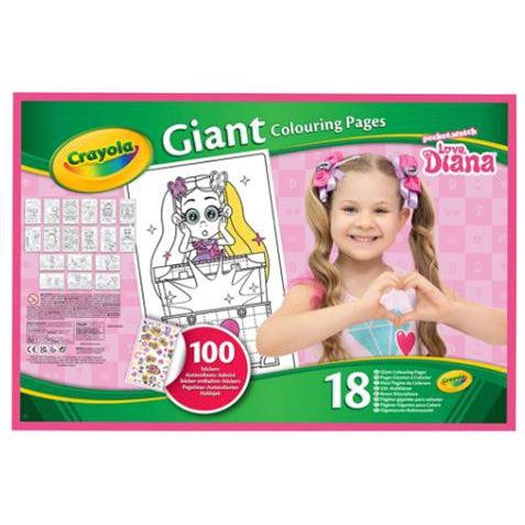 Crayola Love Diana Giant Colouring Pages Book