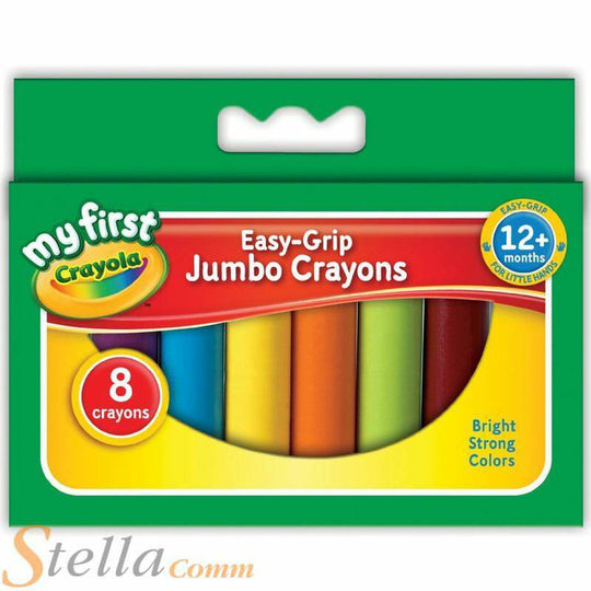 Crayola My First Jumbo Wax Crayons Childrens Easy Grip Chunky Colouring Art