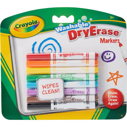 Crayola Washable Dry Erase Markers (Pack of 8)