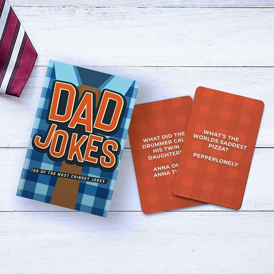 Dad Jokes Cards - 100 Of The Most Cringey Jokes - Funny Fathers Novelty Gift