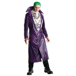 Deluxe Suicide Squad Joker Costume Mens Halloween Fancy Dress Jacket & Shirt