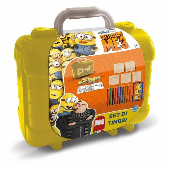 Despicable Me 3 Childrens Art Travel Colouring & Ink Stamp Set