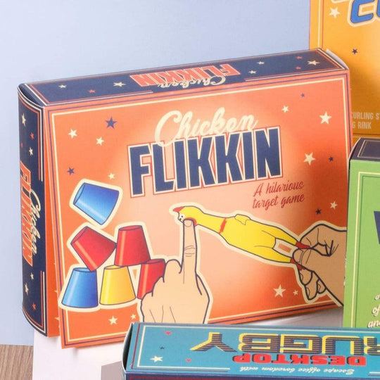 Destop Flickin Chicken Catapult Desk Office Game