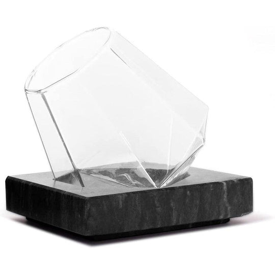 Diamond Glass with Marble Coaster