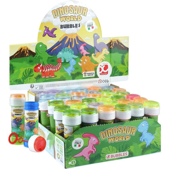 Dinosaur World Bubble Blowing Tubs Childrens Party Bag Filler Toys