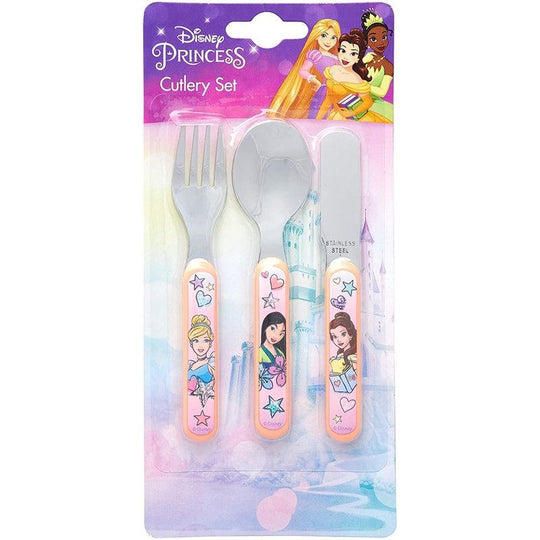 Disney Princess 3 Piece Metal Cutlery Set