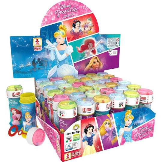 Disney Princess Bubble Blowing Tubs Childrens Party Bag Filler Toys