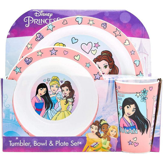 Disney Princess Kids Tableware 3 Piece Set