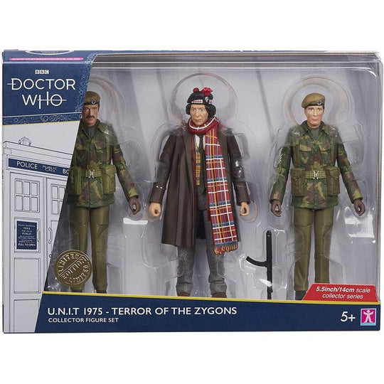Doctor Who U.N.I.T. 1975 - Terror of the Zygons Collector Figure Set