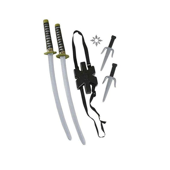 Double Ninja Sword Fancy Dress Costume Accessory