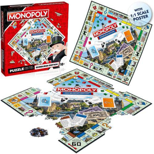 Edinburgh Edition Monopoly 1000 Piece Jigsaw Puzzle