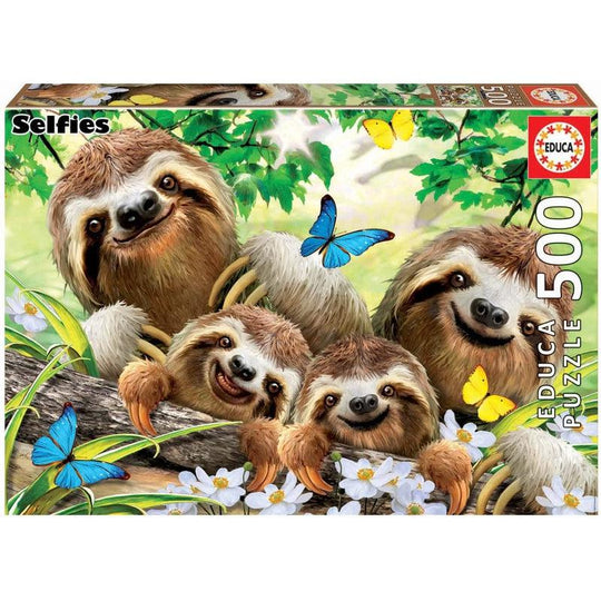 Educa Borras Series Sloth Family Selfie 500 Piece Jigsaw Puzzle