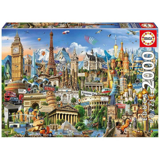 Educa European Landmarks 2000Pc Jigsaw Puzzle