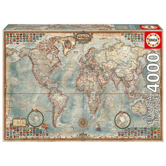 Educa Historic World Map 4000 Piece Jigsaw Puzzle