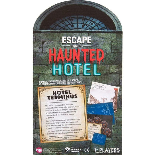 Escape From The Haunted Hotel Board Game Scary Halloween Party Game