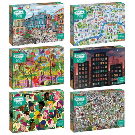 Falcon Contemporary 1000 Piece Jigsaw Puzzles Premium Quality - Modern Designs