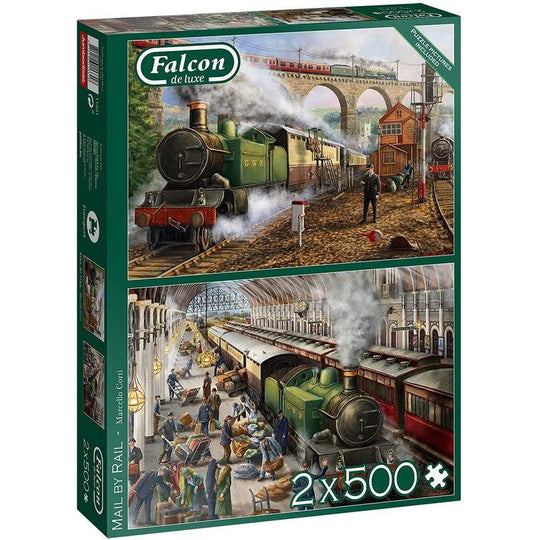 Falcon De Luxe Mail by Rail 2 x 500 Piece Jigsaw Puzzles