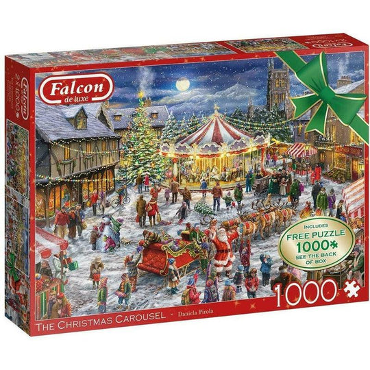 Falcon de luxe Jigsaw  - The Christmas Carousel - 2 x 1000pcs