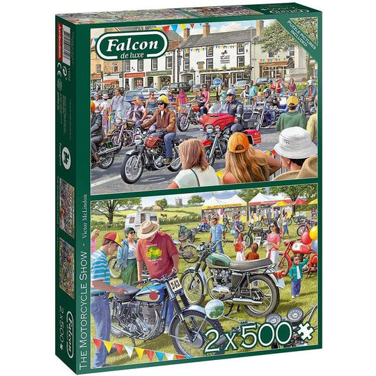 Falcon de luxe The Motorcycle Show 2 x 500 Piece Puzzle