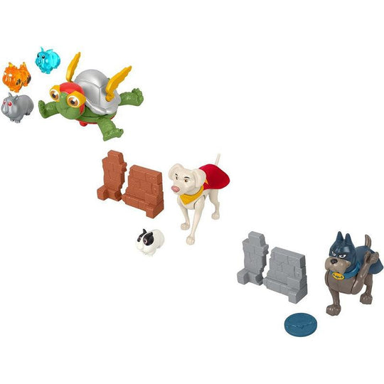 Fisher Price DC League of Super Pets Figure Toy Set - Merton / Ace / Krypto