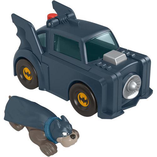 Fisher Price DC League of Super Pets Super Launch Ace & Batmobile Playset
