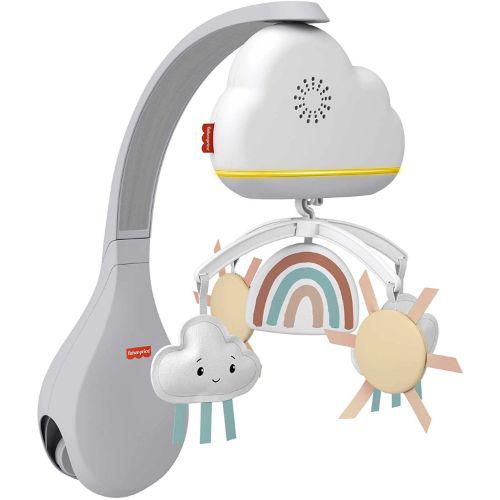 Fisher-Price Rainbow Showers Bassinet to Bedside Sound Machine Mobile