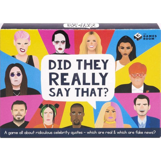 Fizz Creations Celebrity Did They Really Say That Game
