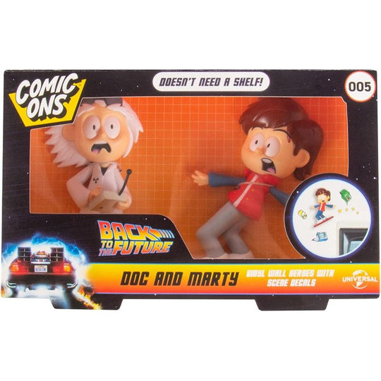 Fizz Creations Comic Ons Back To The Future Doc & Marty Figures & Stickers