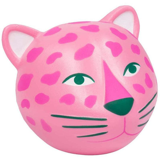 Fizz Creations Novelty Leopard Stress Toy, Pink, 6 cm x 8 cm x 7 cm