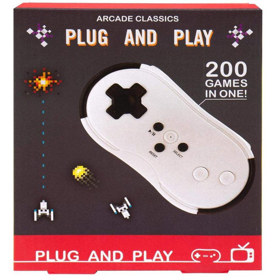 Fizz Creations Plug and Play Arcade Game, Beige